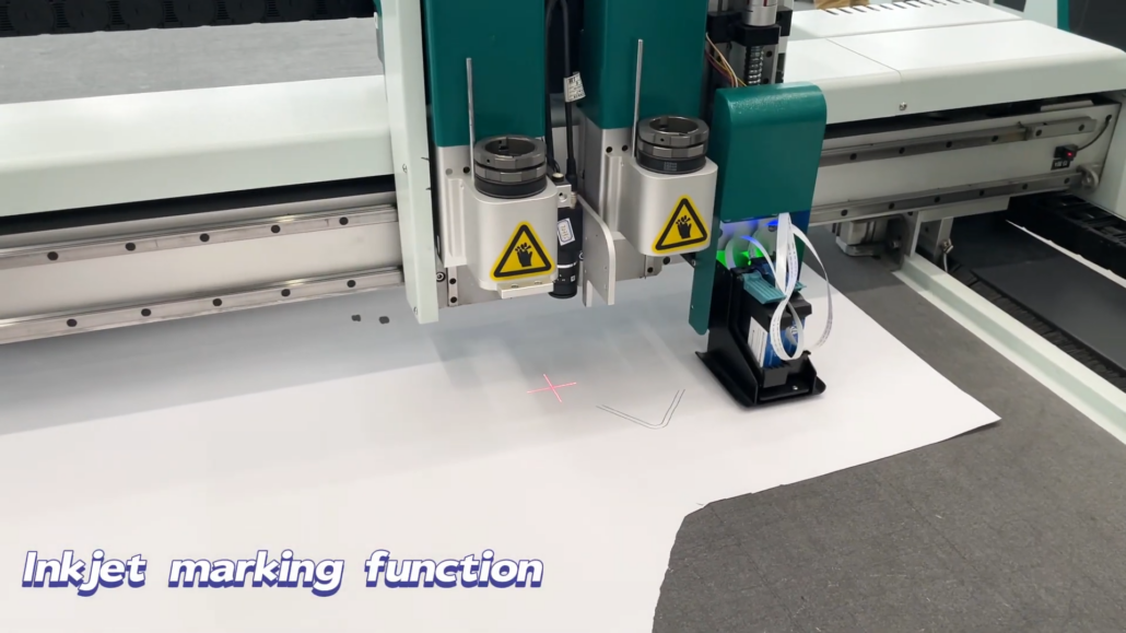 smart cutting machine with inkjet marking function